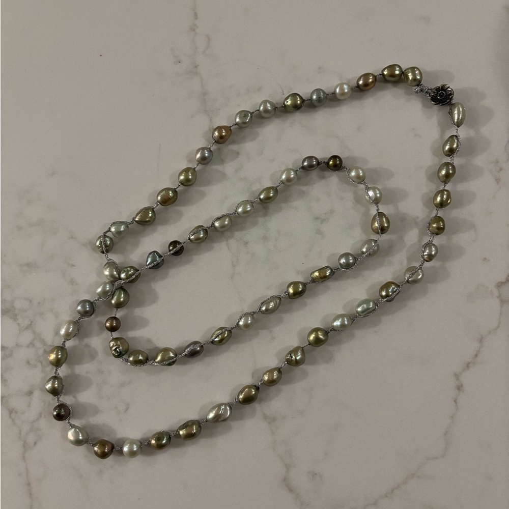 Love Heals Ojai Hand Knotted Fresh Pearl Necklace